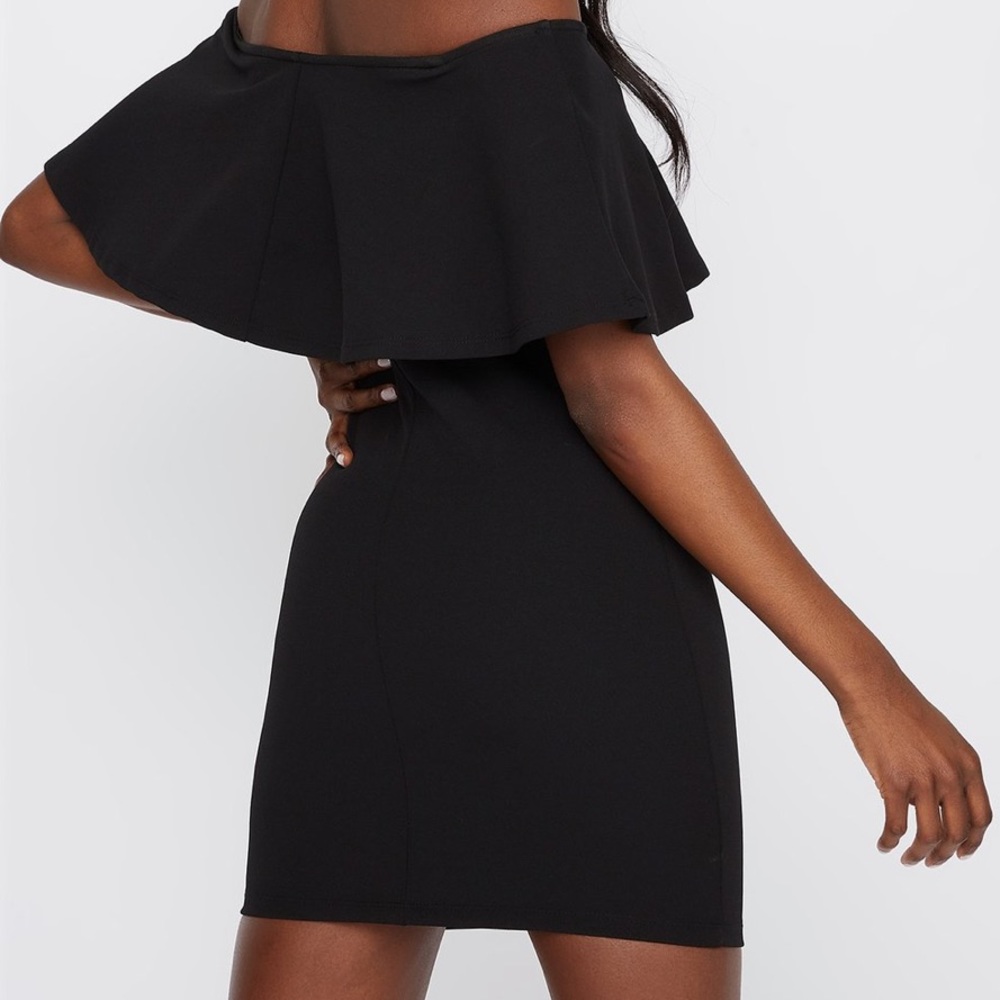 SizeS CharlotteRusse Off-Shoulder Black Dress